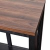 Flash Furniture 52 W X 14 L X 32 H, Engineered Wood, Black/Walnut ZG-034-BK-WAL-GG